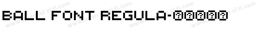 Ball font Regula字体转换
